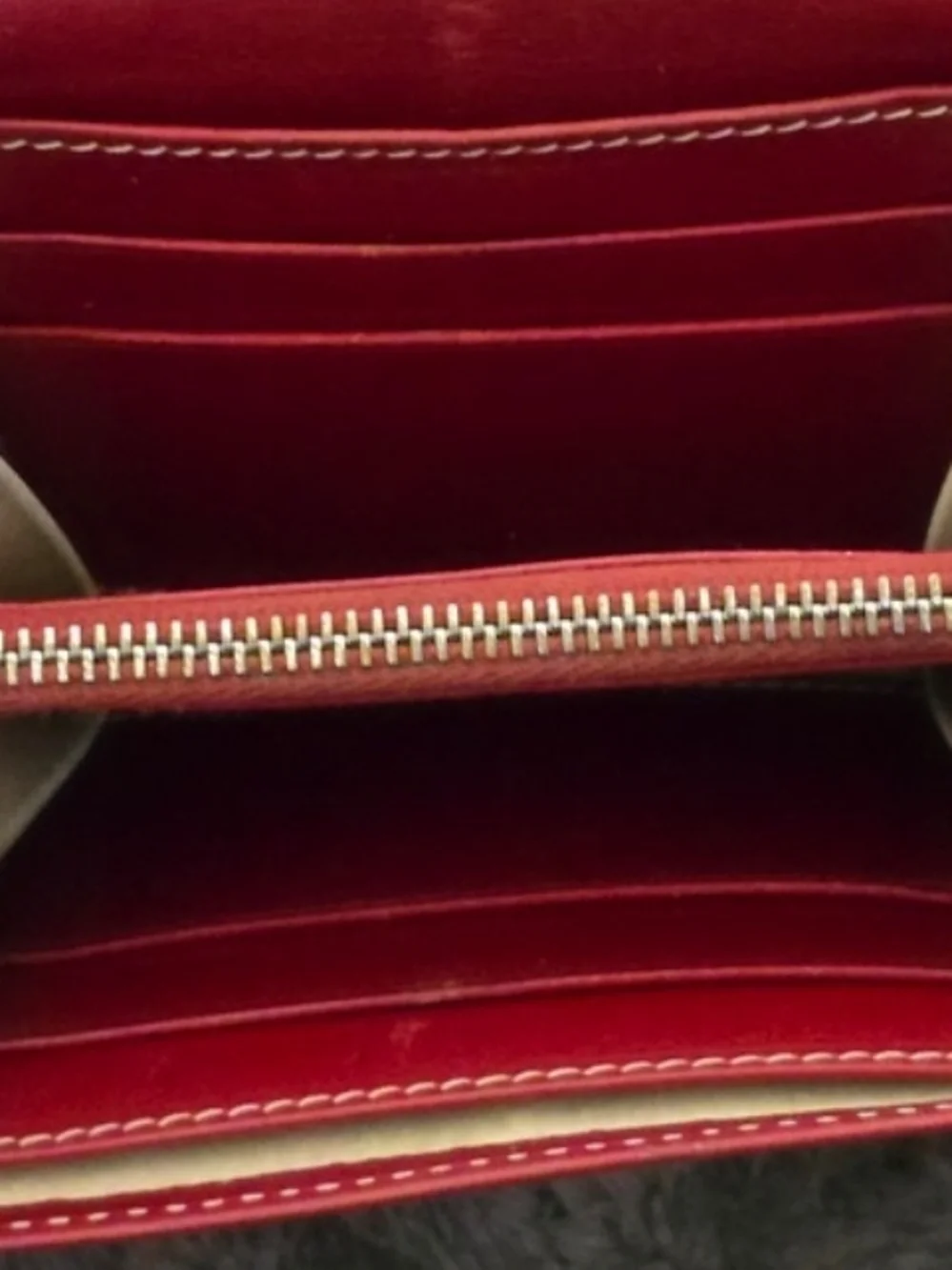 Tod's Red Leather Snap Wallet with Top Stitching